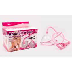 Breast Pump, double cups, pink, 13x11 cm