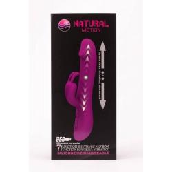 7-function vibration, thrusting motion,  silicone, USB recharger cord supplied