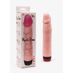 Rockin Dong penis vibe, 2 AA battery, Flesh, 4x21,5 cm